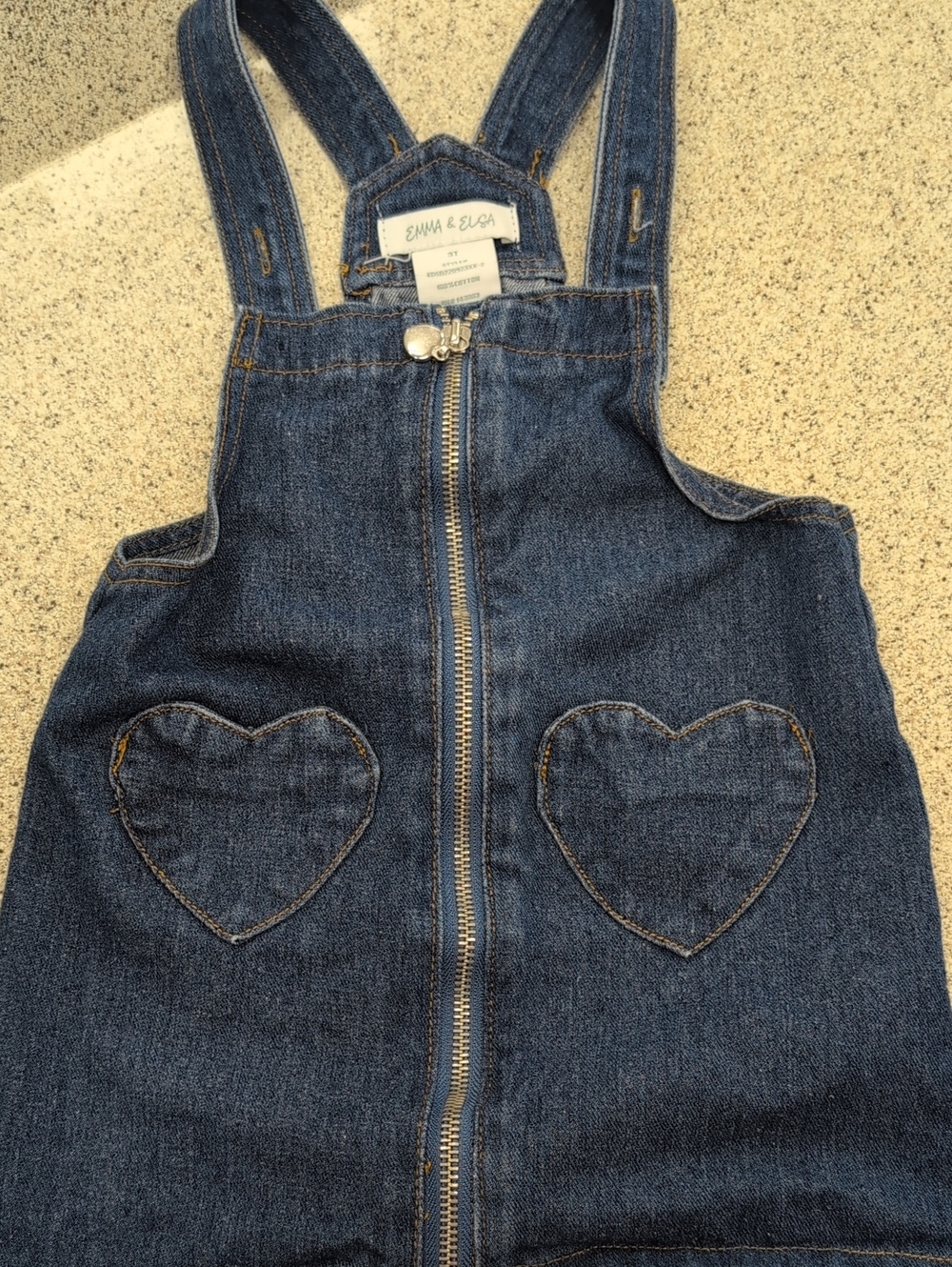 Emma And Elsa Blue Denim Skirt Jumper 3T